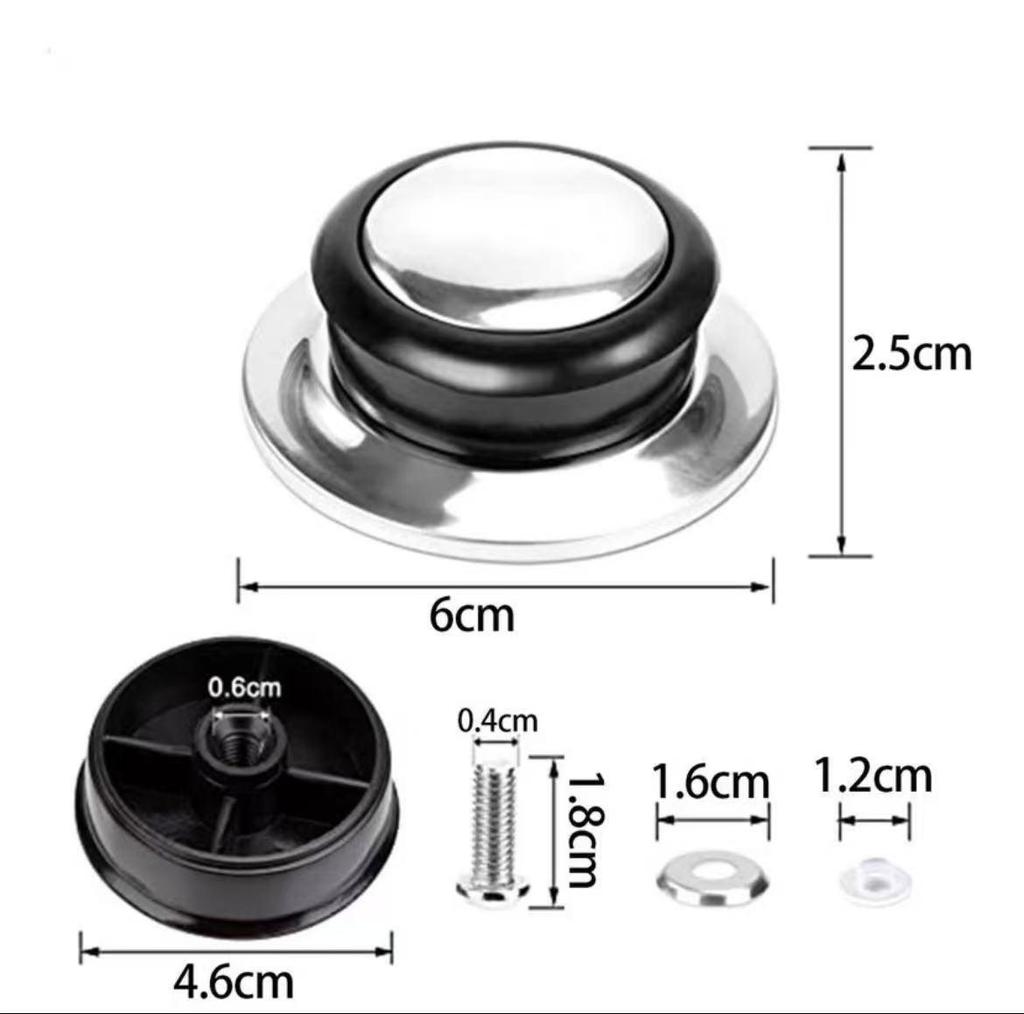 Replaceable Glass Pot Lid Knob Handle - Cookware Accessory