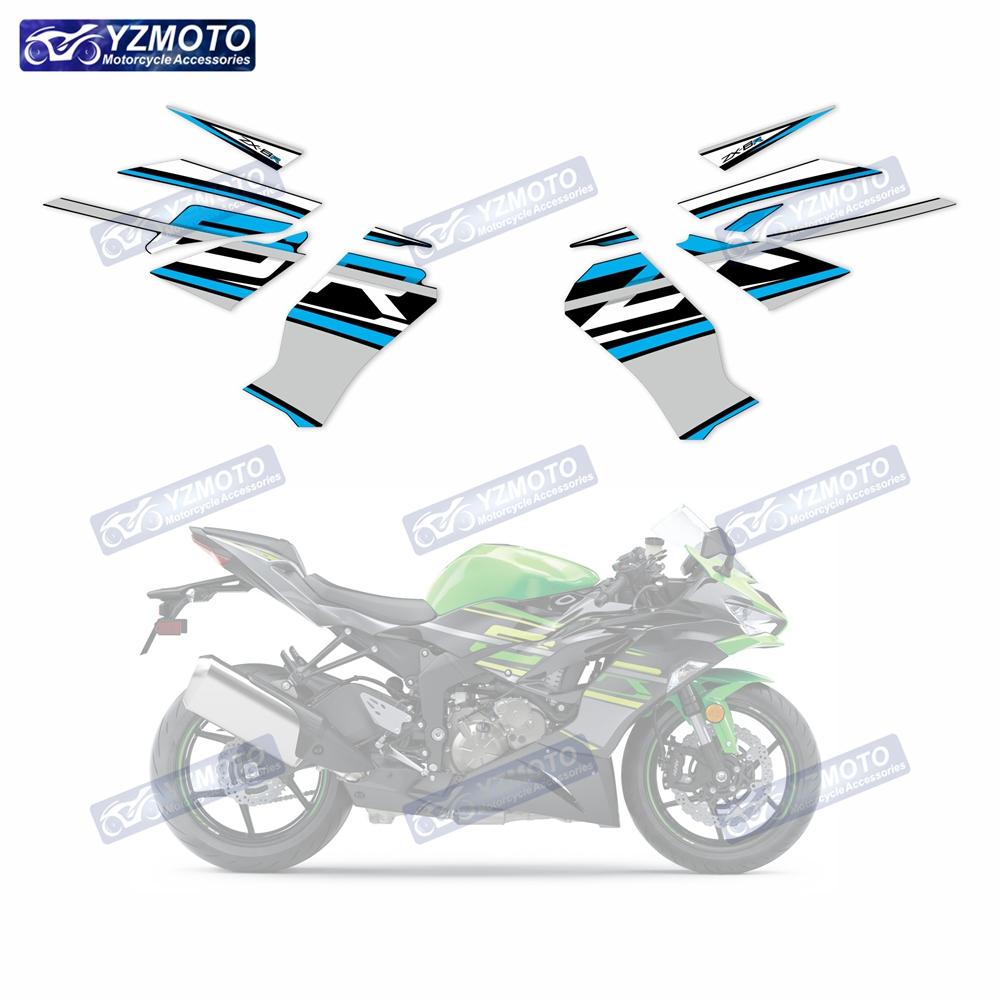 For ZX-6R ZX6R ZX 6R 636 2019 2020 2021 2022 2023 Motorcycle Full Fairing Sticker Reflective Decal Decorative Stickers Kit