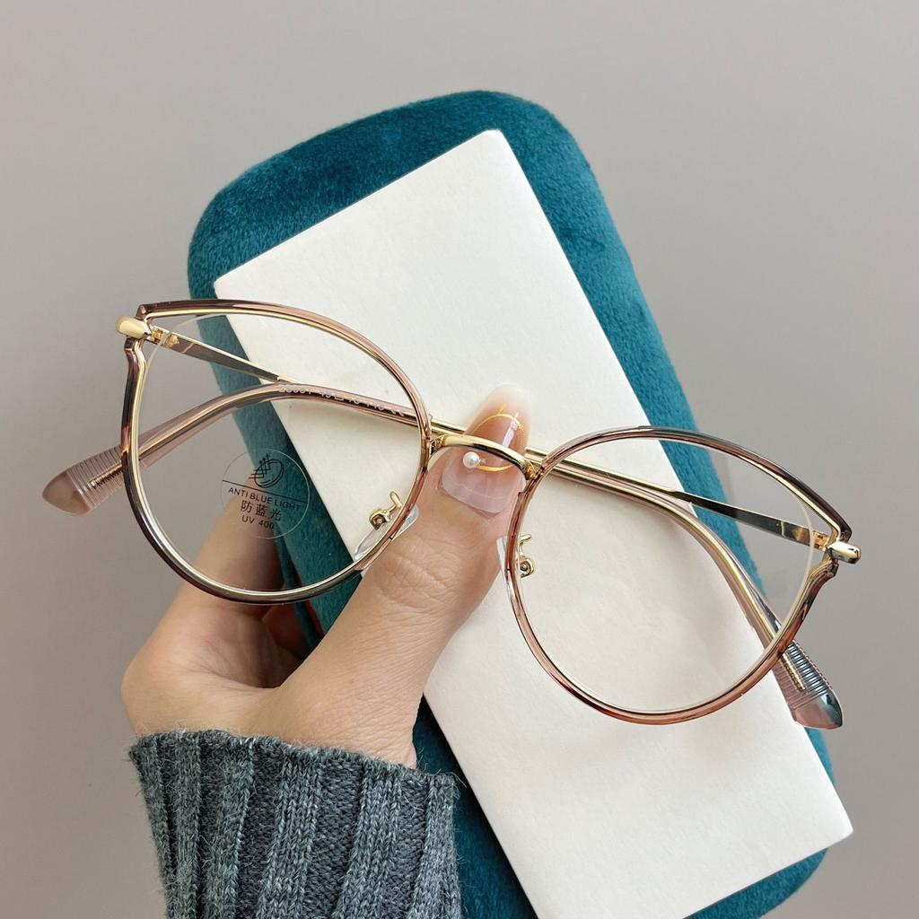 Cat Eye Shape Glasses Frame New Stylish Blue Light Blocking Eyeglass Frames For Men High Quality Decorative Glass