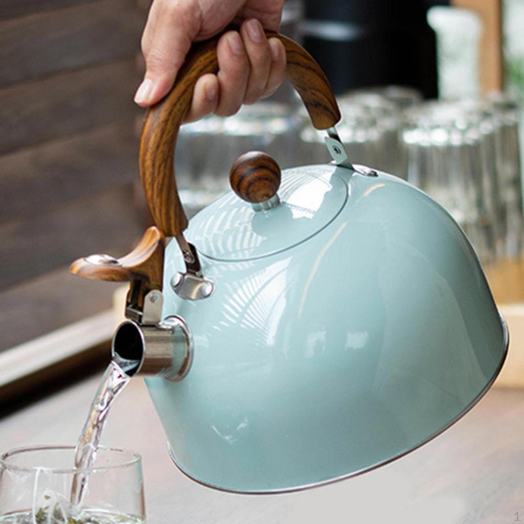 Whistling Tea Kettle Water Cookware with Whistle Spout Modern Fast Boiling Home Kitchen