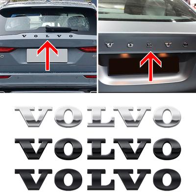 Nsyjx8 Car ABS 3D Letter Sticker Trunk Logo Sticker For Volvo XC60 XC90 S60 S80 S60L V40 V60 T5 T6 AWD Car Styling Accessories