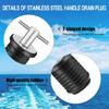 2 Pcs Kayak Drain Plug Rubber Scupper Plugs Drain Stopper T-Handle Drain Plug