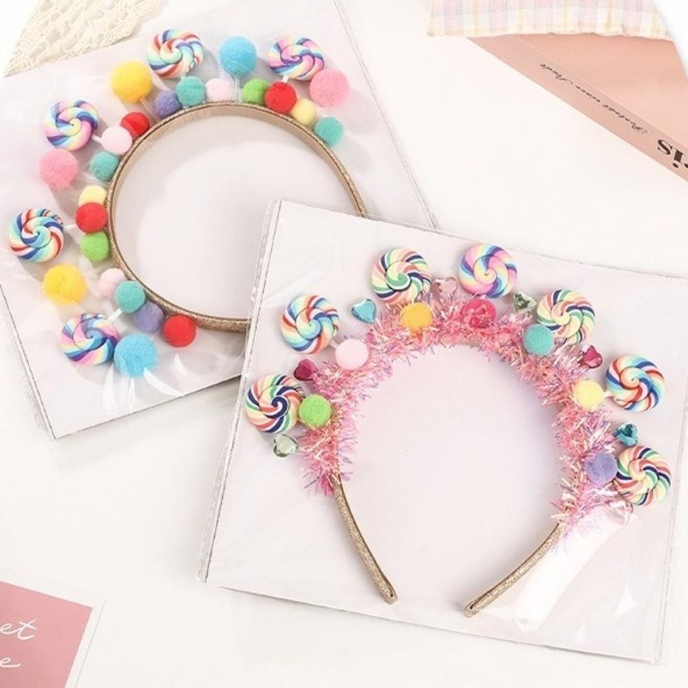 Mode Cartoon Lutscher Haarband Süß Interessant Haarreif Süßigkeiten Prinzessin Haarband Mädchen