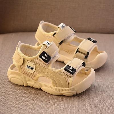 Verão Crianças Bebê Solas Macias Praia Bebê Masculino Antiderrapante Crianças Sandálias Sapatos