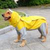 Large Waterproof Raincoat for Medium To Large Dogs: Samoyed, Golden Retriever, Labrador