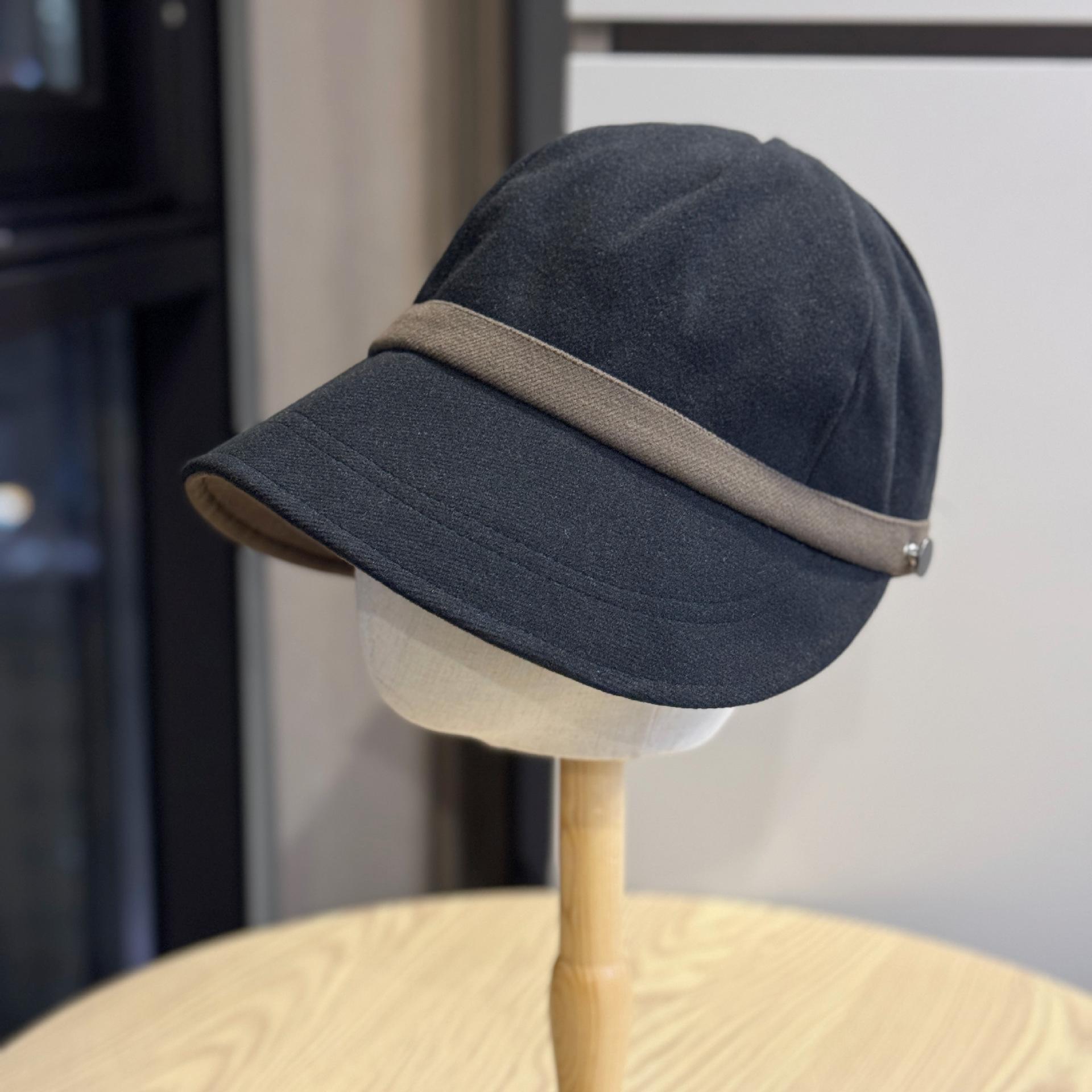 

Zhao Lusi s same style baseball cap for women, new autumn and winter versatile wide-brimmed cap that covers the face and makes the face look smaller Adult54-60Adjustable чёрный