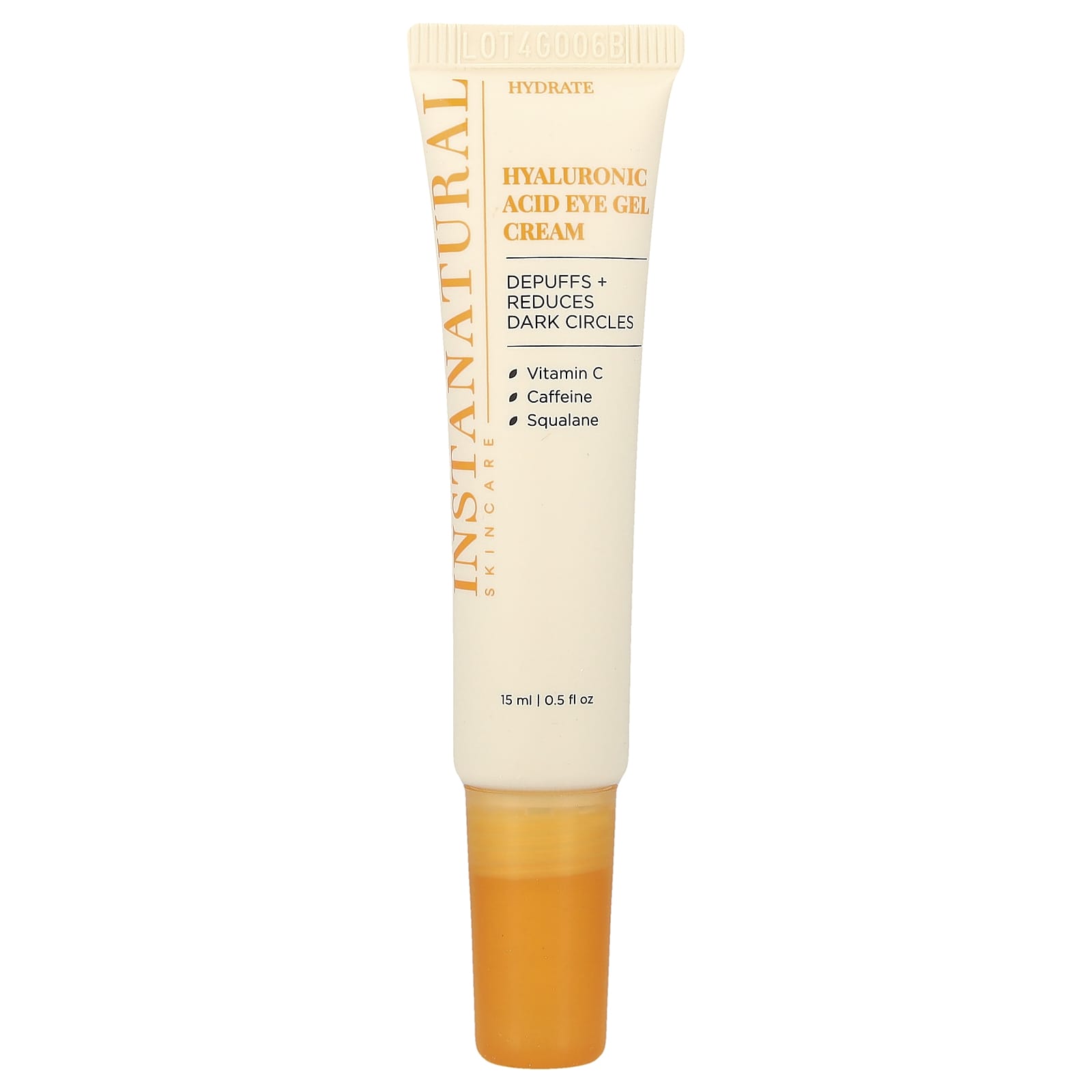 InstaNatural, Hyaluronic Acid Eye Gel Cream, 15ml (0.5 fl oz)