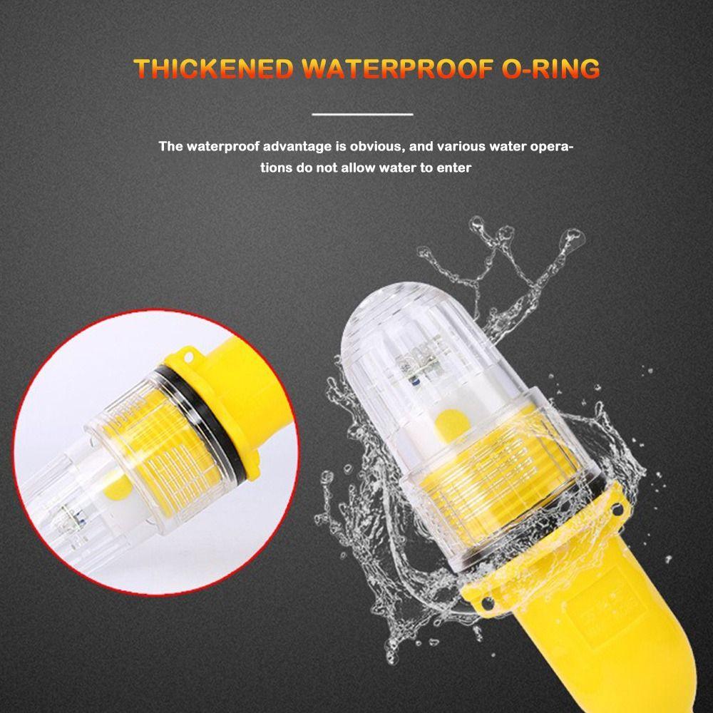 Double Flash Lamp LED Fishing Light Waterproof Net Flash Warning Buoy Signal Light  Fish Finder