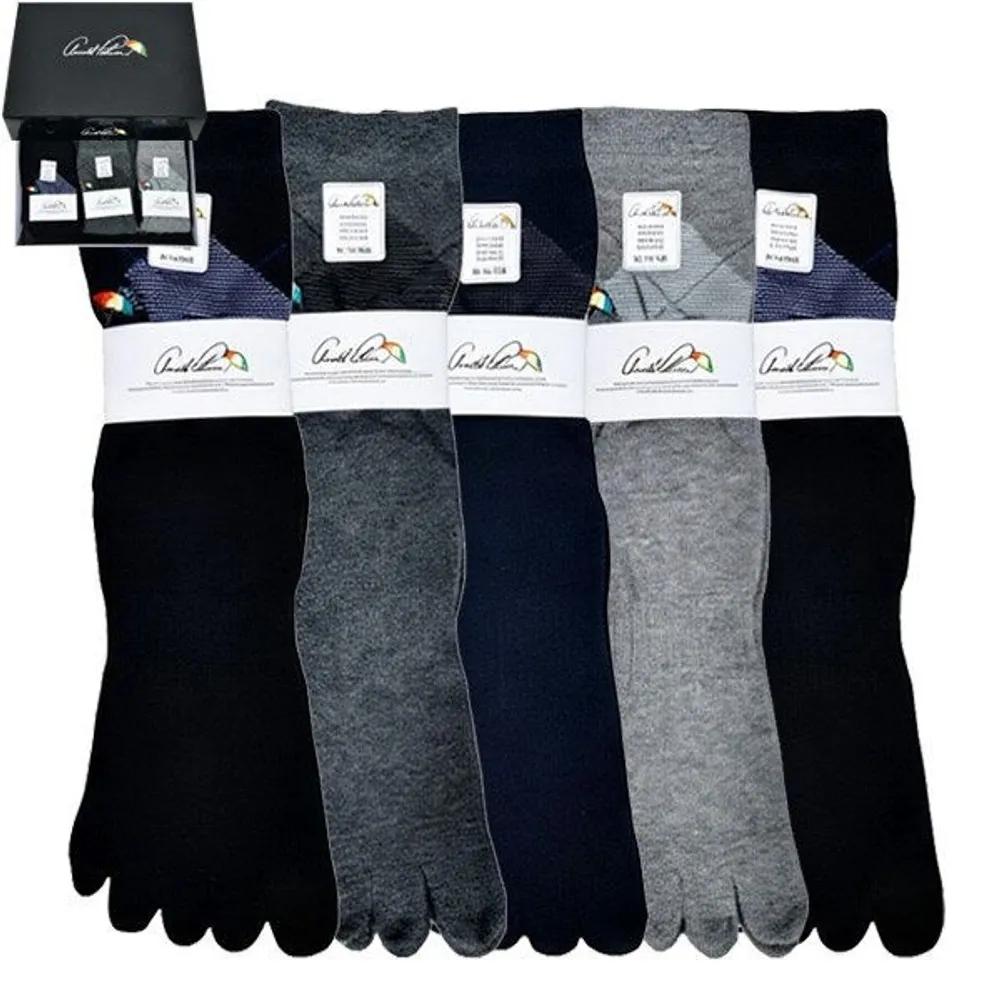 Arnold Palmer Gentlemen s Argyle Toe Long Socks 0081hg Random shipping (5 pairs) 26cm