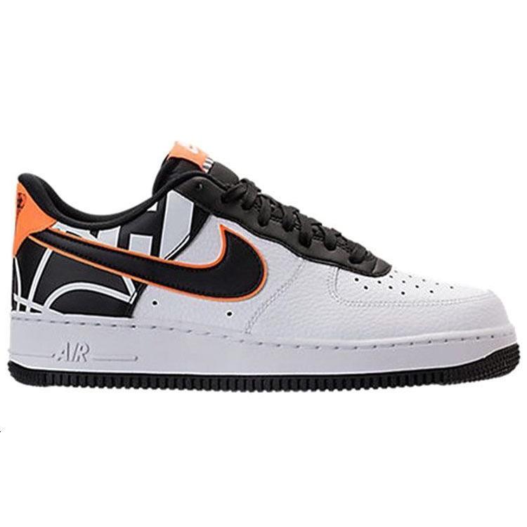 Nike Air Force 1 Low Biały Czarny Pomarańczowy 823511-104