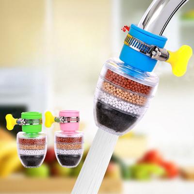 1PC Wasserhahn-Duschfilter Anti-Spritzwasser-Verlängerungsrohr-Extender Küchenleitungswasser Mehrschichtiger Wasserreiniger Wassersparer