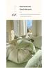 Ins Style Cotton Brushed Stripe Bedding Set: Skin-Friendly Bed Sheet, Duvet Cover, and Bed Skirt for Student Dorms