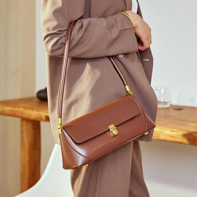 2024 Herbst/Winter Vielseitige Damen-Einschultertasche aus echtem Leder