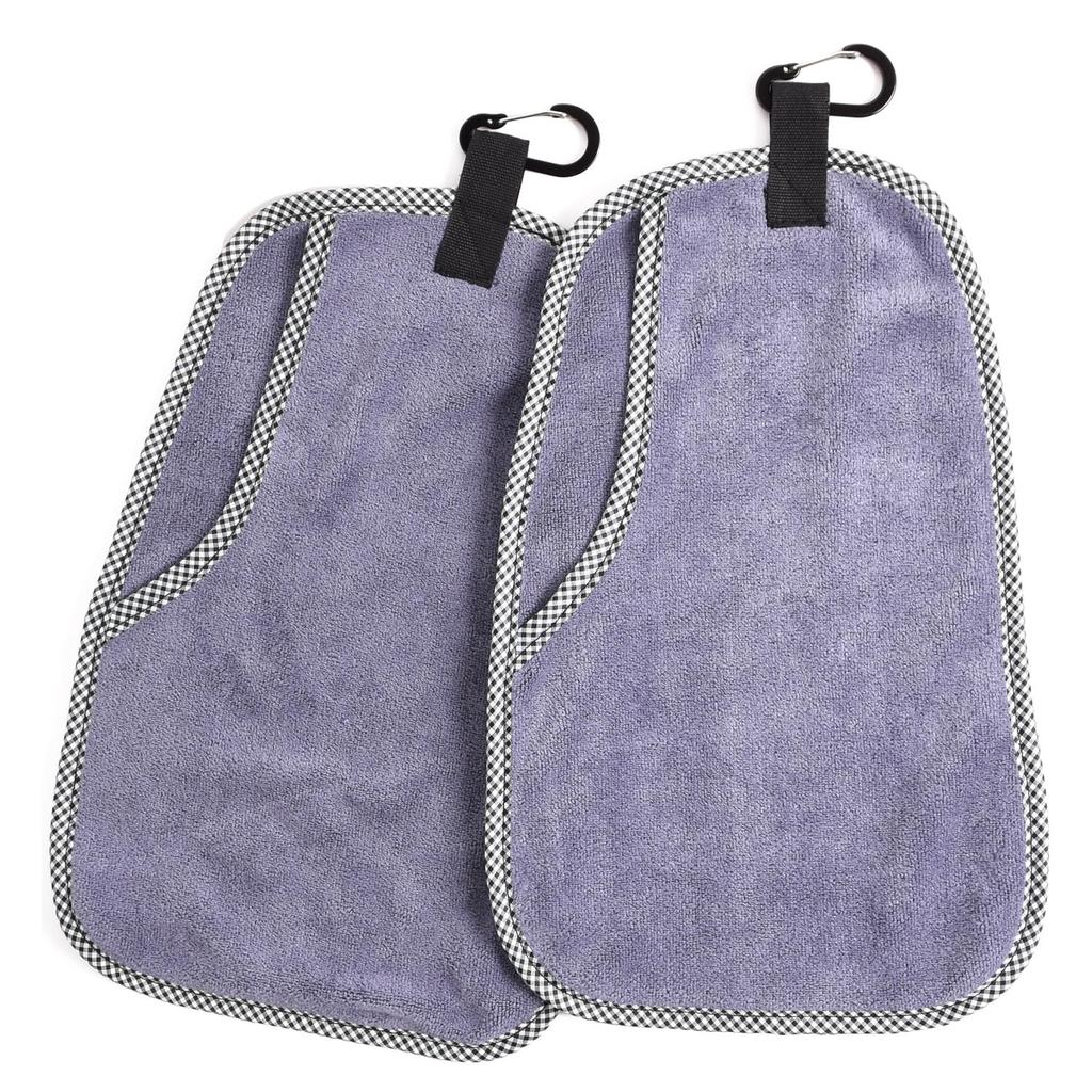 ESFUERZO Fishing Towels, Gentle On Hands and Fish, Perfect for Fishing Grips, Fish Grips, and Tightening Scissors, and for Wiping Rods (Set of 2,