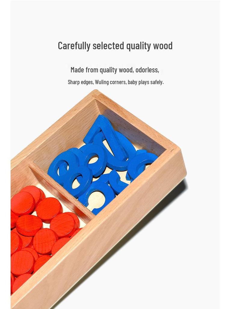 Montessori Math Abacus & Number Counters: Educational Toys for Kindergarten Cognitive Development (1-10)