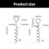 4Pcs Tent Stake Anchors Trampoline Ground Stake Tie Down Spirals Ground Anchors Stake With Strap For Trampolines Swings