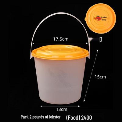 Disposable Portable Round Takeaway Food Container