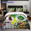 Fantasy Magic Adventure Three-piece set (1 * duvet cover + 2 * pillowcase, without core) 2D Flat Bedding set Christmas birthday gift
