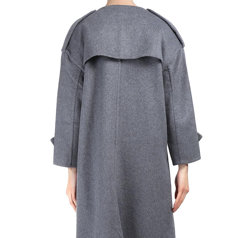 Ručně vyrobený dlouhý zimní kašmírový kabát Dámská vlněná bunda svrchní oblečení Trench Overcoat