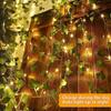 4M 20LED Solar Vine String Lights Outdoor Waterproof Artificial Ivy Leaves Decor Fairy Lights for Christmas Garden Wedding