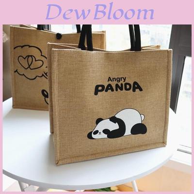 Cotton Canvas Tote Bag With Vintage Letter Design For Daily Commuting And Shopping