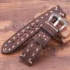 Handmade Watchbands With Retro Stainless Steel Buckle 22mm 24mm Men Women Genuine Leather Watch Band Strap Belt Watch Accessorie