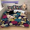 3pcs Floral Pattern Bedding Set, Includes Without Pillow Inserts, Soft Comfortable Bedding Set,All-Season Use A0924054