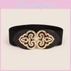Fashion Waist Belt For Women With Embossed Totem And Adjustable Tapes For Summer Casuals