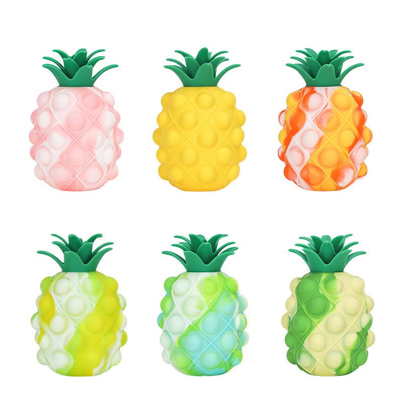 Pineapple Stress Ball Push Bubble Sensory Toys for Kids Adults Birthday Party Gifts Classroom Prizes Juguetes