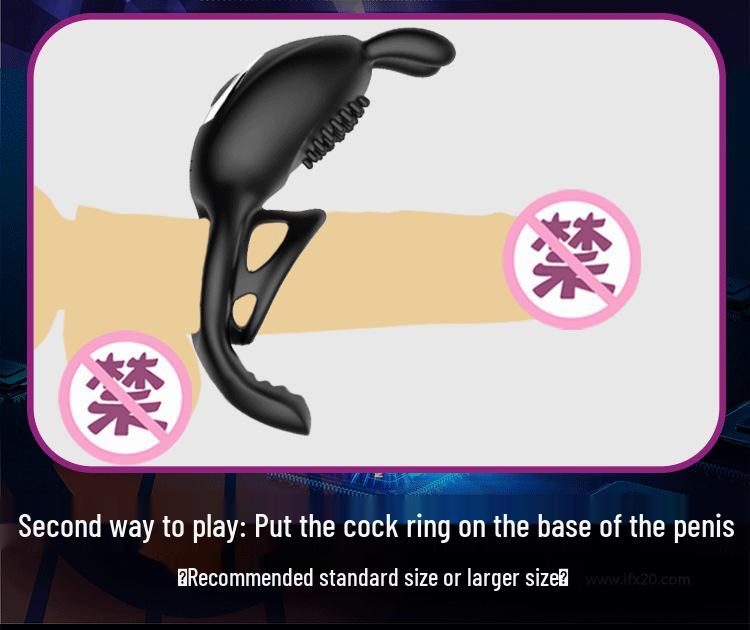 Vibrating Penis Sleeve and Cock Ring Set for Couples