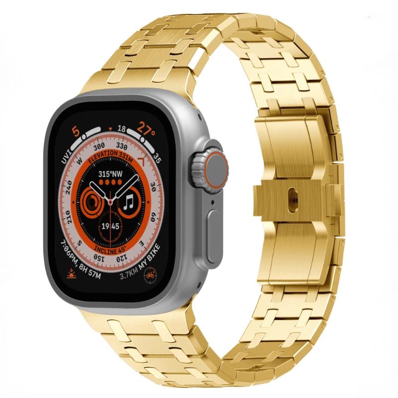 Stainless Steel Band For Apple Watch Ultra 2 49mm 46mm 45mm 44mm 42mm Metal Wristband iWatch Series 10 9 8 7 6 5 SE 4 49mm Strap