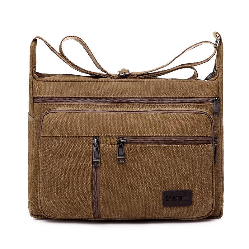Pánská plátěná taška přes rameno a crossbody Li Shen