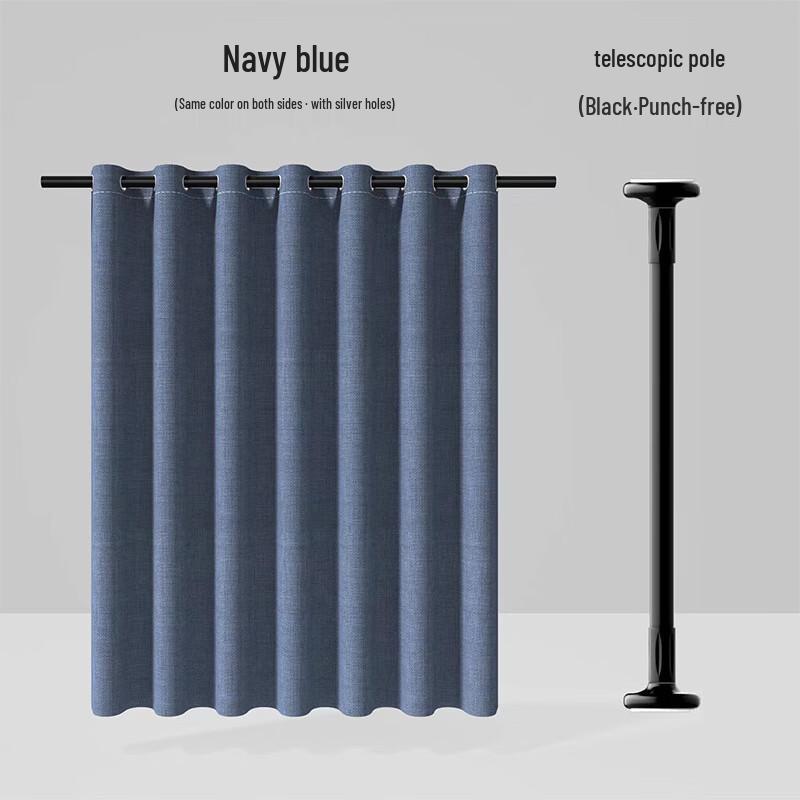 

Yicang Printed Waterproof Shower Curtain with Telescopic Rod