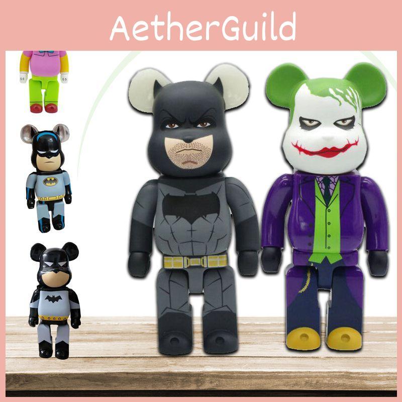 Exquisite Bearbrick 400% Building Blocks Bear Toy Action Figure Batman Joker Krusty
