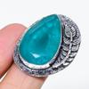 Natural Indicolite Tourmaline 925 Sterling Silver Jewelry Ring Size 10 U8d25