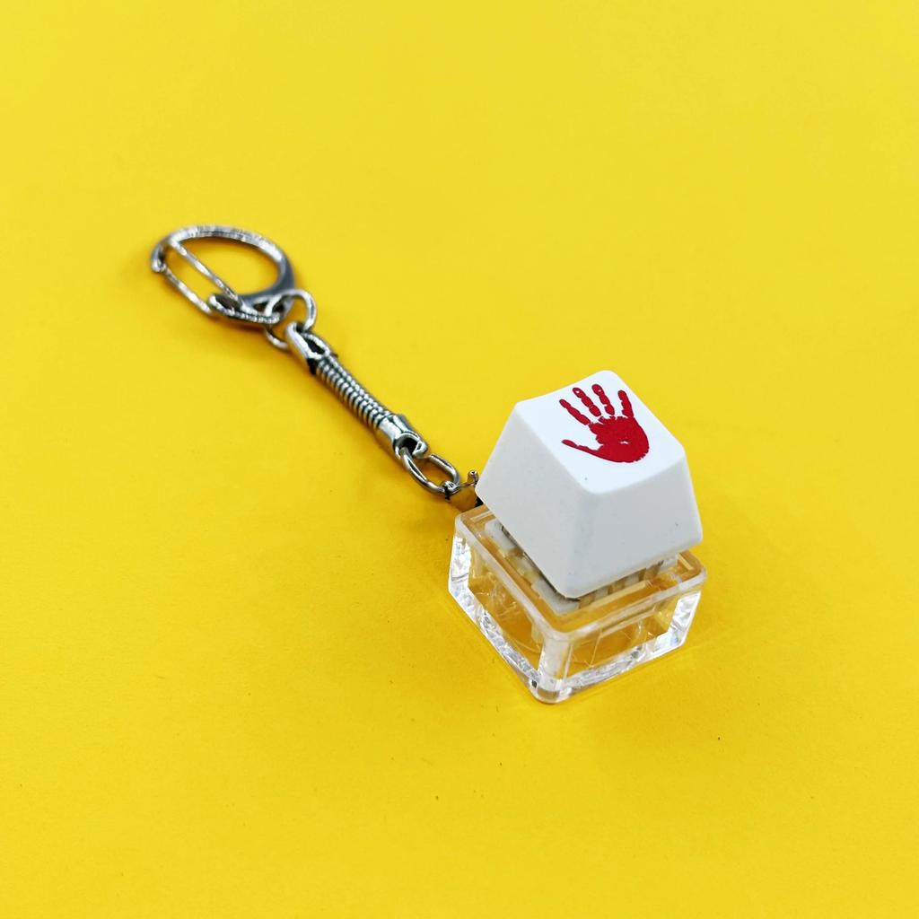 Keyboard Key Toy Party Stress Relief DIY Fidget Button Keycap Fidget Keychain Keyboard Keychain Toys Finger Keyboard