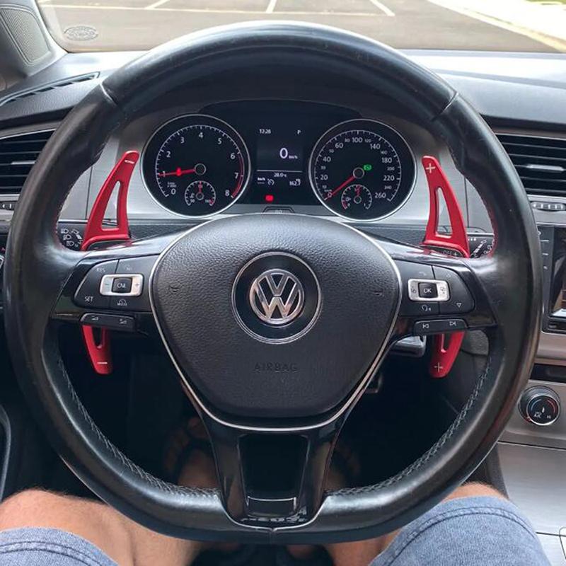 2Pcs Automotive Steering Wheel Shift Paddle Sturdy Aluminum Alloy For Vw Tiguan From  C-Trek Golf 8 Mk8 Assembly Parts