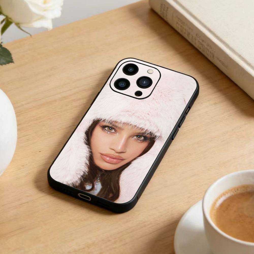Emilia Mernes Phone Case For iPhone 16,15,14,13,12,17,Pro Max,Plus Silicone Black Case