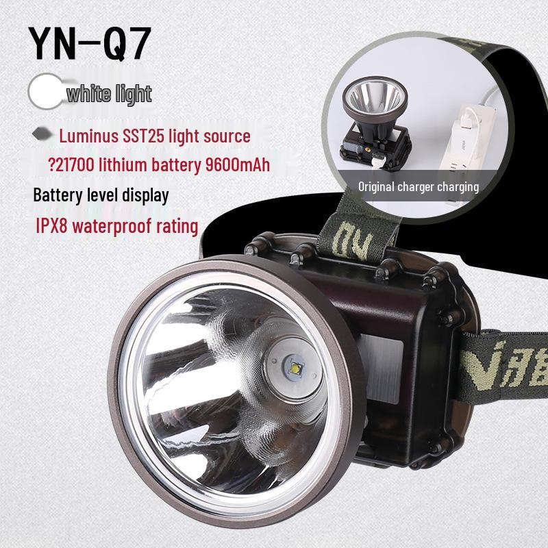 

Перезаряжаемый налобный фонарь для дайвинга: Супер Яркий, Водонепроницаемый, Долгое Время Работы Батареи, Налобный Фонарь для Использования на Открытом Воздухе и Под Водой.