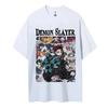 Hot Sale Demon Slayer Japanese Hot-blooded Anime Classic Loose Casual Oversized Short-sleeved Comfortable Soft Cotton Summer New Tee Oversized Top