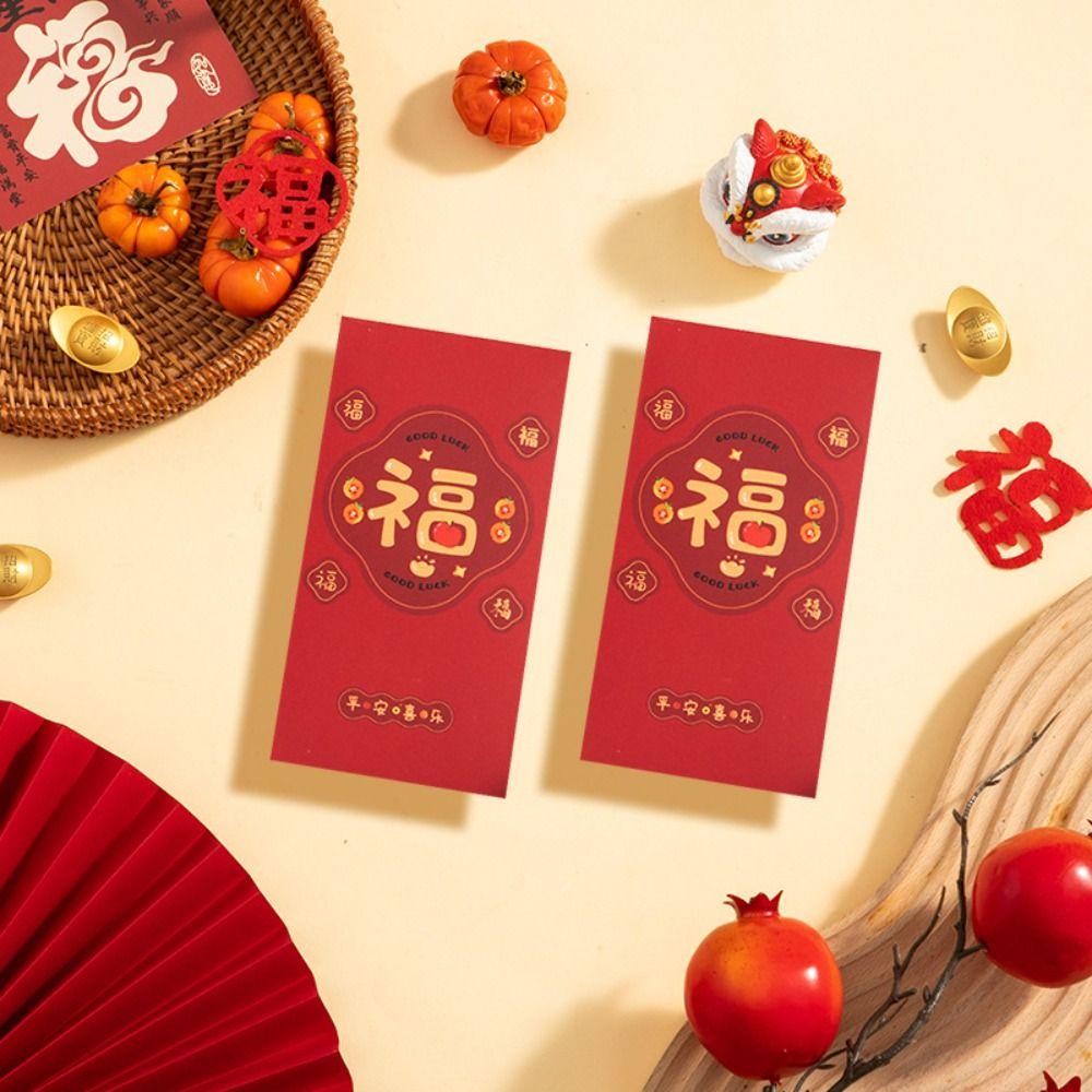 30PCS Vintage New Year Red Envelope Red Pocket Money Pocket Luck Money Envelopes  Chinese New Year