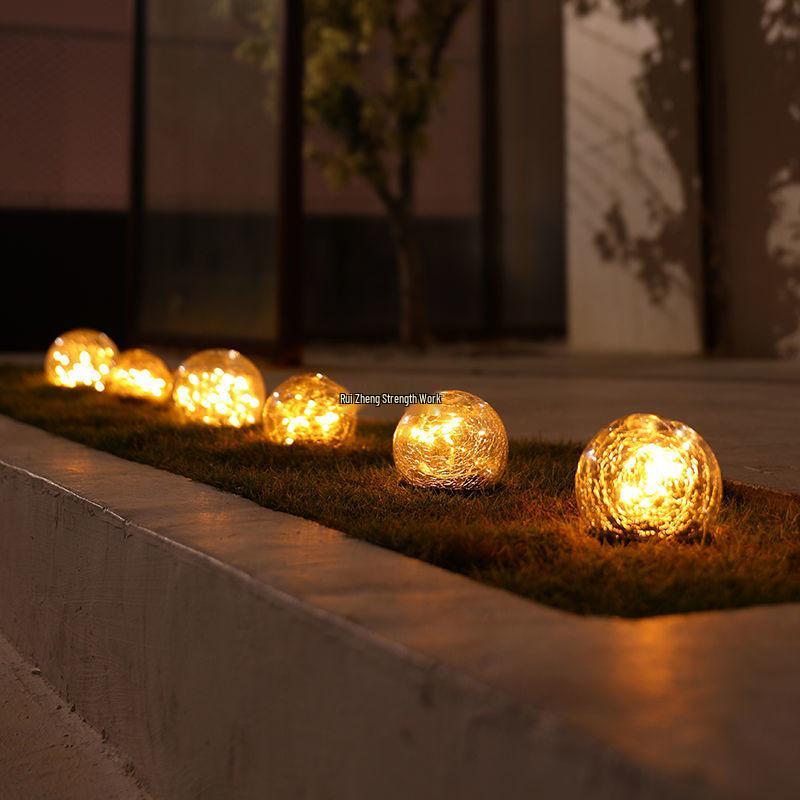 Wasserdichte Solar-Gartenleuchten: Sphärische Hof- & Terrassendekoration für den Außenbereich