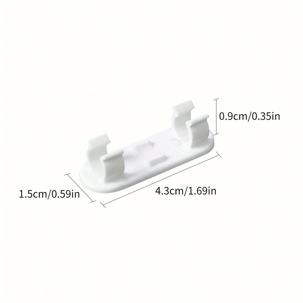 40pcs Adjustable Cable Clips - Sticky Wire Organizers for TV,PC & Ethernet Cords, Under Desk & Wall Cord Management,Organization