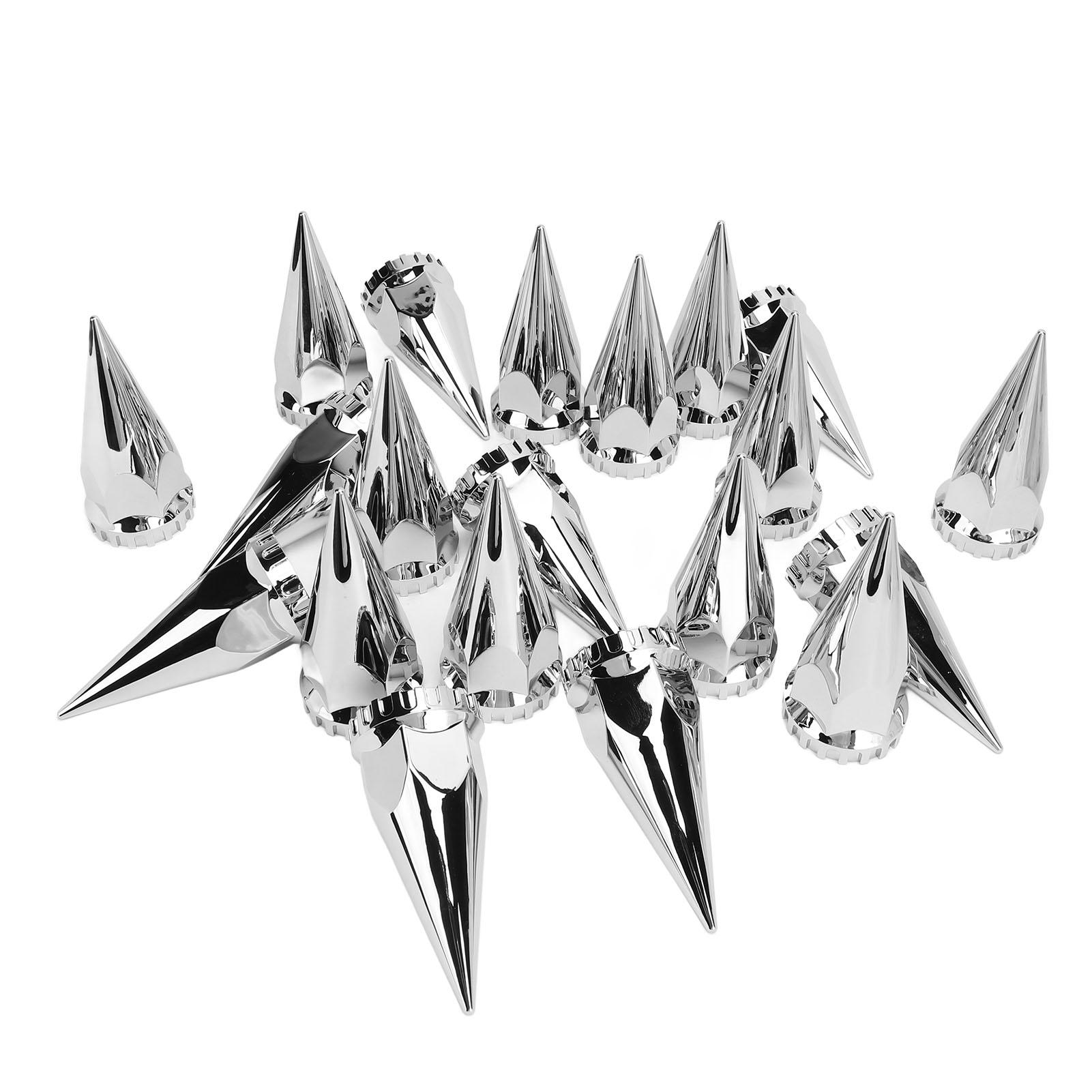 

33 мм Хромированный Резьбовой Колпак Колесной Гайки с Шипами Пластиковый Фланцевый Защищенный от Ржавчины Навинчивающийся Колпачок Колесной Гайки для Грузовиков