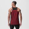 Net Hole Splicing Breathable Sports Vest Men's Round Neck Solid Color Outdoor Running Fitness Casual Vest Cotton