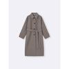 Gu By Uniqlo Cozy Melton Balmacaan Coat Model  Ec Length 113.0 120.0cm 