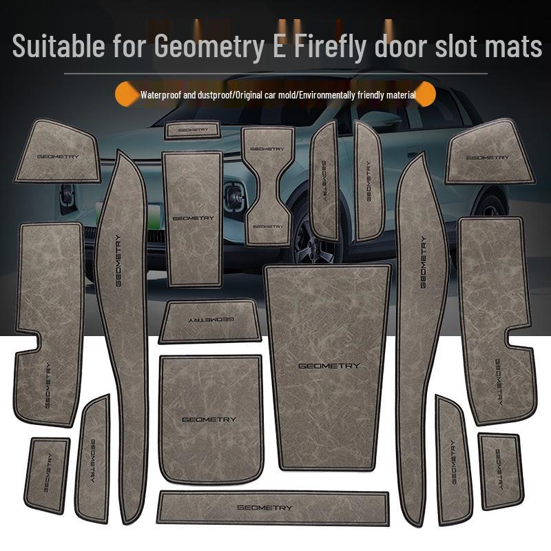 Geely E Firefly 2024 Door Groove & Cup Holder Pads - Interior Accessory Upgrade
