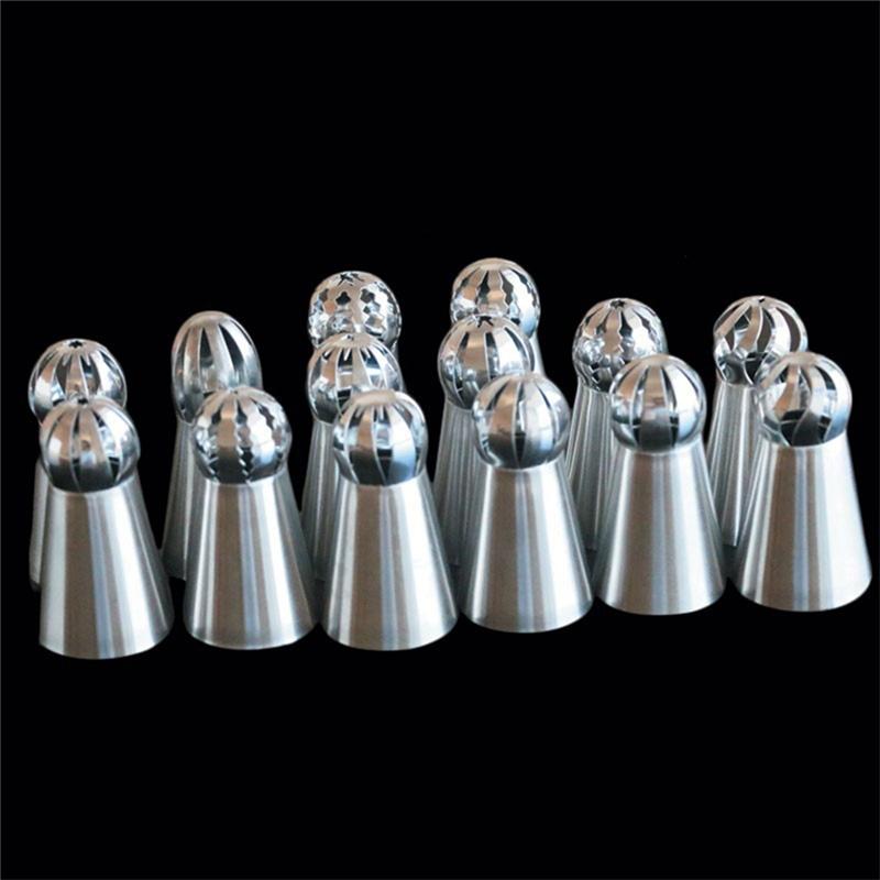 New 14pcs Home DIY Flower Cup Ice Cream Mold Cake Decorating Pastry Nozzles Tools