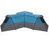 Family Tent with Roof and Storage Blue 833 x 585 x 216 cm Taffeta