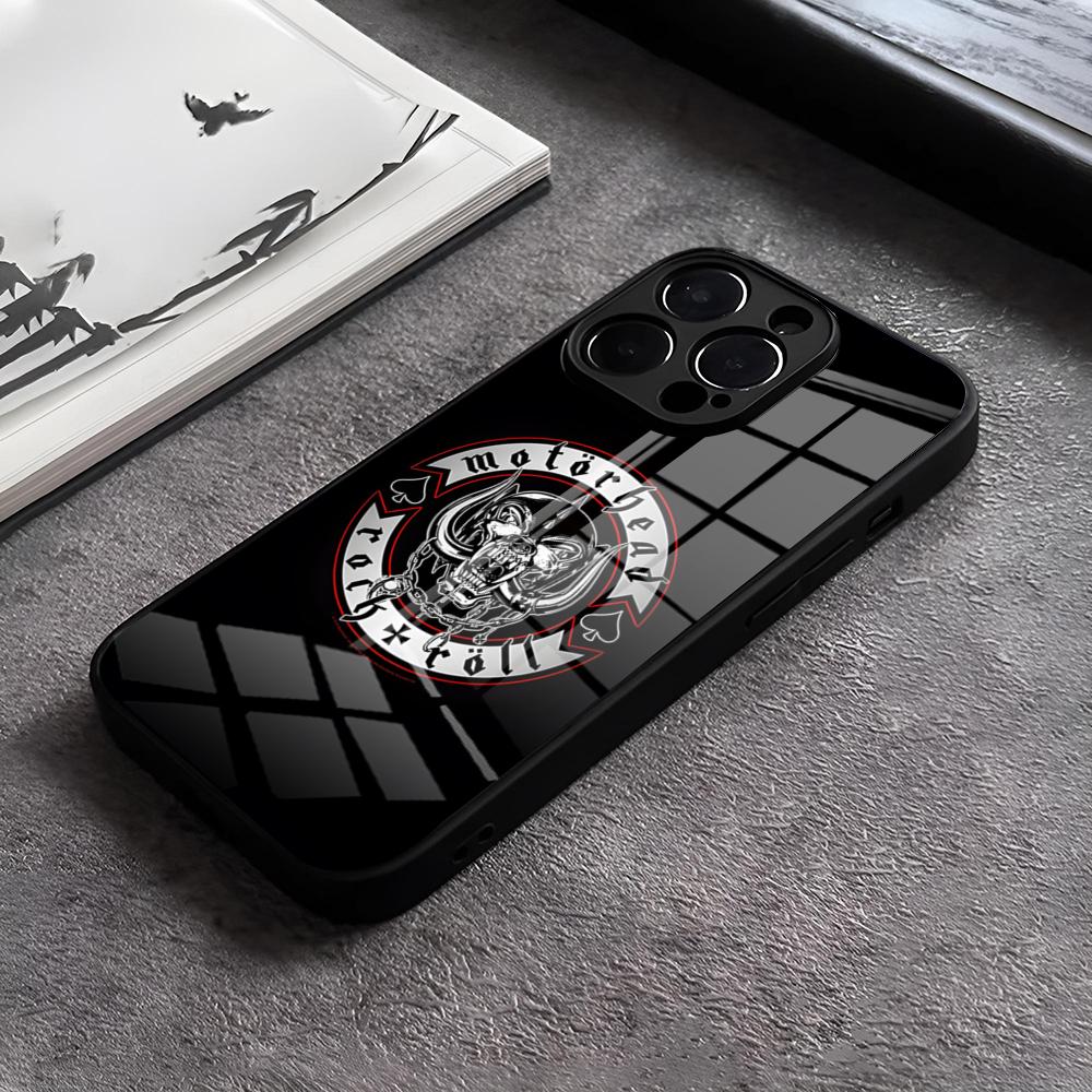 M-motorheades Band Phone Case For IPhone 17 15 Pro Max 12 16 14 Plus 11 13 Pro X XR XS 7 8 Plus SE Glass Cover